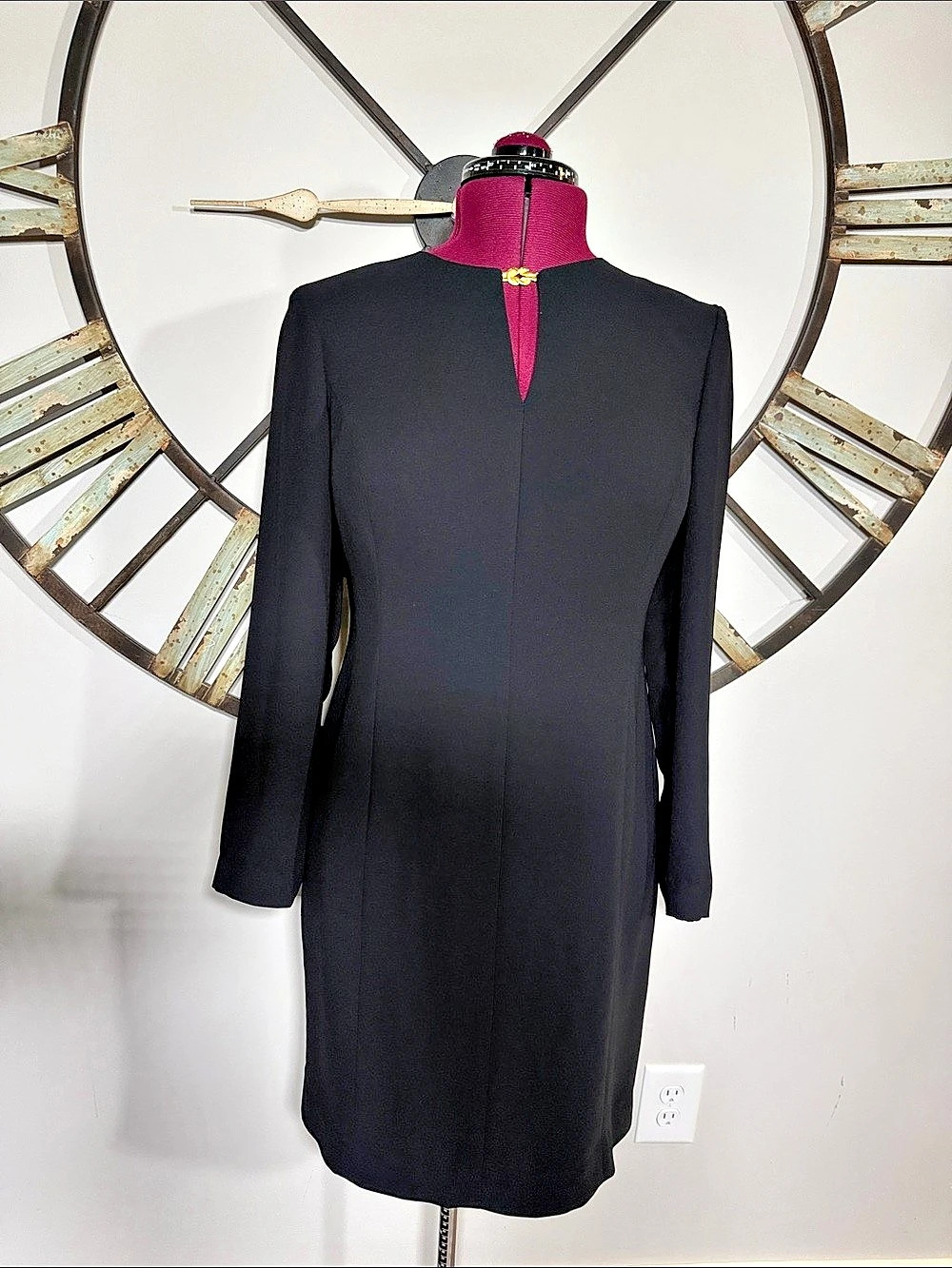 Jones New York Dress Black Mini Size 12P Like New